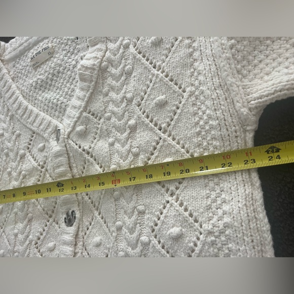 We The Free White Cable Knit Sweater - Picture 3 of 4